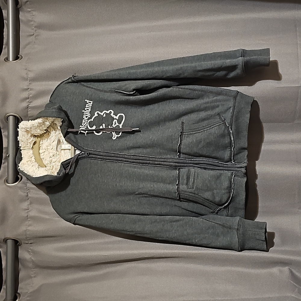 Disneyland gray sweater.